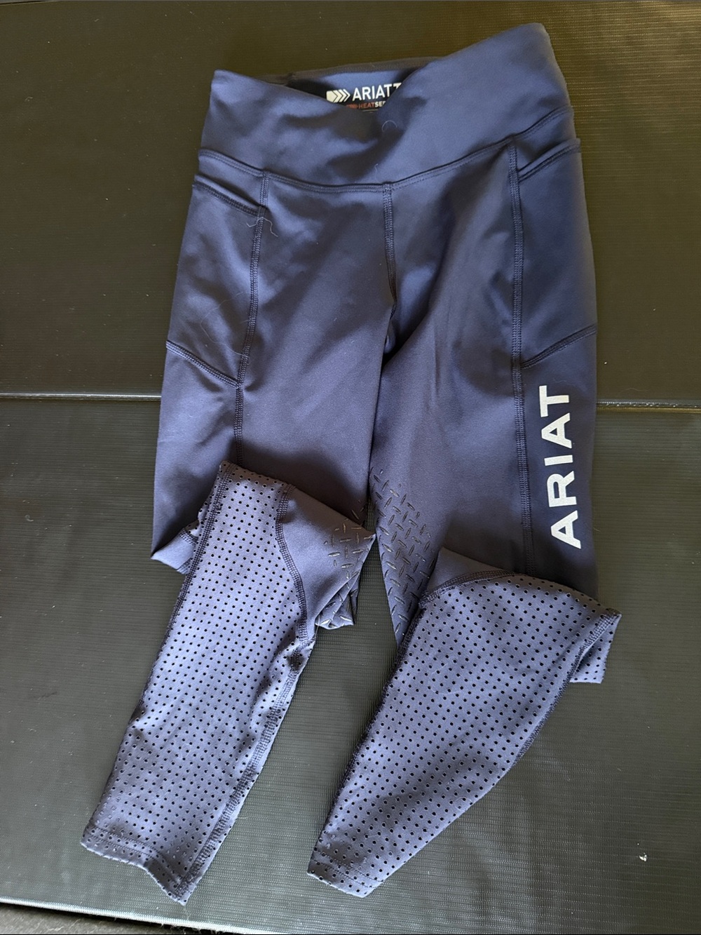 Ariat Kids Navy Riding Leggings with Grip Panels